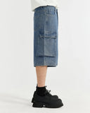 Blue Washed Cago Jorts | Inflation Streetwear INFLATION