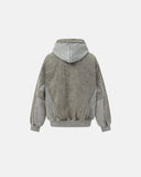 Deconstructed Washed Boxy Hoodie | Inflation Streetwear