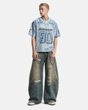 igh street oversized jersey with number 90 detail