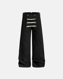 vintage rope clasp streetwear pants
