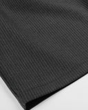 wide leg tailored shorts structured pinstripe fabric