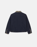 Washed Faux Fur Lined Worker Jacket | Inflation Streetwear