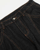 Black Super Barrel Jeans  | Inflation Streetwear INFLATION