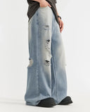 Distressed Ripped Blue Jeans | Inflation Streetwear INFLATION