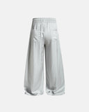 Glossy Graphic Wide-Leg Sweatpants | Inflation Streetwear