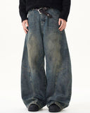 retro streetwear barrel jeans