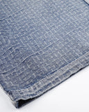 relaxed fit grid texture jorts