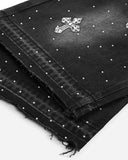 Rhinestone Straight Leg Jorts | Inflation Streetwear INFLATION