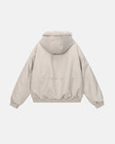 Faux Fur Collar PU Leather Jacket | Inflation Streetwear