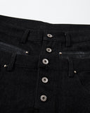 Double Wasit Raw Super Baggy Jeans | Inflation Streetwear INFLATION