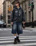Graphic Washed Zip Up Hoodies | Inflation Streetwear INFLATION