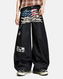 Flag Graphic Barrel Jeans | Inflation Streetwear