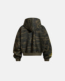 Cropped Script Zip Hoodie Oversized | Inflation Streetwear