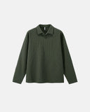 Waffle Long Sleeve Polo Shirts | Inflation Streetwear INFLATION