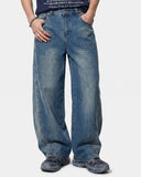 Bamboo Weave Cinch Back Baggy Jeans | Inflation Streetwear INFLATION
