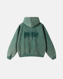 Gothic Acid Wash Zip Up Hoodies | Inflation Streetwear INFLATION
