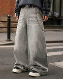 INFLATION Washed Barrel Baggy Jeans INFLATION