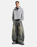 Fleece Zip-Up Oversized Hoodies | Inflation Streetwear