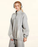 Quarter Zip Up Monkey Washed Sweatshirt | Inflation Streetwear INFLATION