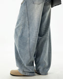 Curved Seam Deconstructed Barrel Jeans | Inflation Streetwear INFLATION
