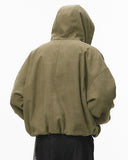 Plush Lining Cropped Hooded Jacket | Inflation Streetwear INFLATION