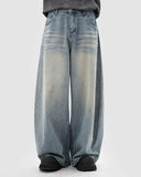 Rhinestone Washed Barrel Baggy Jeans | Inflation Streetwear INFLATION