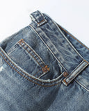 Distressed Baggy Jorts with Adjustable Waist Tabs | Inflation Streetwear INFLATION