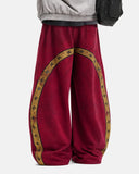 Contrast Star Stripe Barrel Sweatpants | Inflation Streetwear