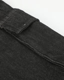 Black Cargo Longline Jorts | Inflation Streetwear