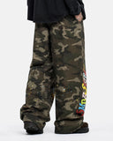 Camo Graphic Wide-Leg Sweatpants | Inflation Streetwear