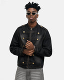 Napoleon-Inspired Washed Denim Jacket | Inflation Streetwear