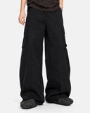 Structured Wide Leg Cargo Pants | Inflation Streetwear