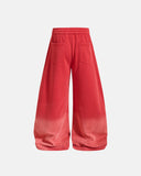 red washed barrel sweatpants back view