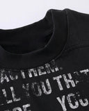 Vintage Cracked Letter Print Tee | Inflation Streetwear INFLATION