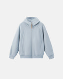 LYCRA® High Collar Comfy  Zip Up Hoodies | Inflation Streetwear INFLATION