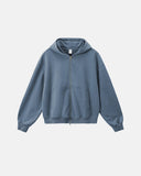 Acid Wash French Terry Zip Up Hoodies | Inflation Streetwear INFLATION