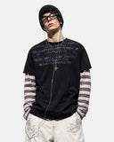 Distressed Graphic Layered Baby T-Shirt | Inflation Streetwear