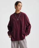 Distressed Aicd Wash Oversized  Long Sleeve Tees | Inflation Streetwear INFLATION
