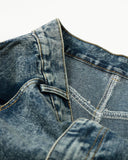 Rhinestone Acid Wash Baggy Jeans | Inflation Streetwear INFLATION