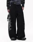 Gothic Layered Baggy Sweatpants | Inflation Streetwear INFLATION