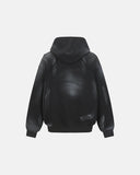 Washed Raw Edge Boxy Hoodie | Inflation Streetwear
