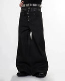 Double Wasit Raw Super Baggy Jeans | Inflation Streetwear INFLATION