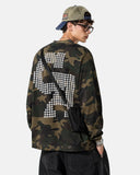 Camo Graphic Waffle Long Sleeve T-Shirt | Inflation Streetwear