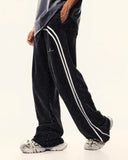 Washed Ribbon Wide Leg Sweatpants | Inflation Streetwear INFLATION