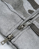 Cropped Camouflage Zip Up Hoodie | Inflation Streetwear INFLATION