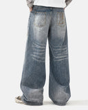 Whisker Wash Bamboo Weave Jeans | Inflation Streetwear