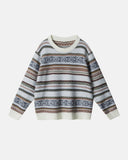 Round Neck Stripe  Jacquard Pullovers | Inflation Streetwear INFLATION