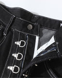 Raw Metal Clasp Baggy Jeans | Inflation Streetwear INFLATION