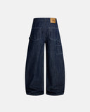 Dark Indigo Baggy Barrel Jeans | Inflation Streetwear INFLATION