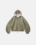 Contrast Color Liner Comfy Zip Up Hoodies | Inflation Streetwear INFLATION